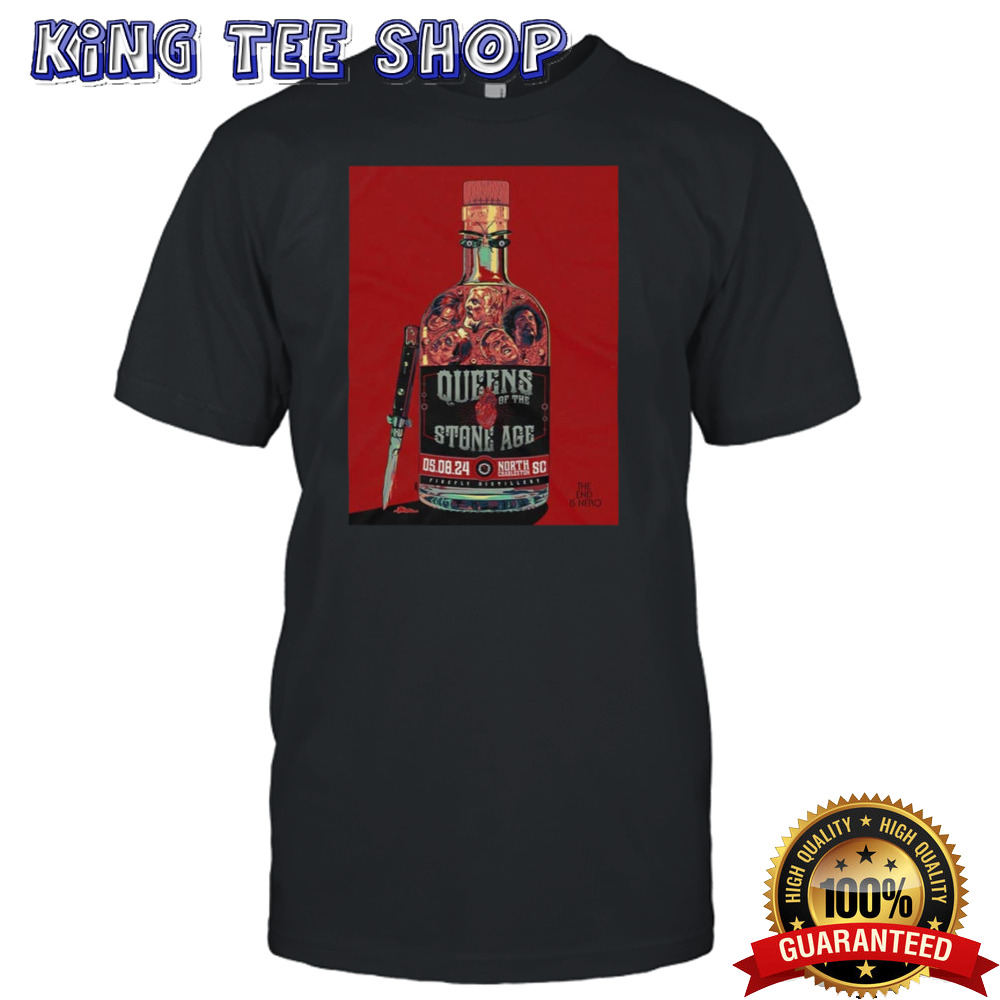 Queens Of The Stone Age May 8 2024 North Charleston SC Home Of Firefly Distillery The End Is Nero Tee