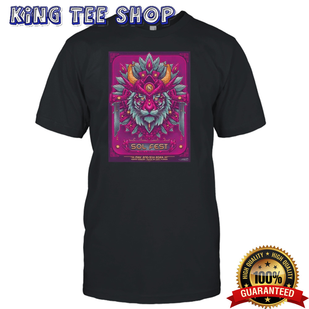 Sol Fest May 2Nd 5Th 2024 Vortex Springs Ponce De Leon Florida Official Poster Tee
