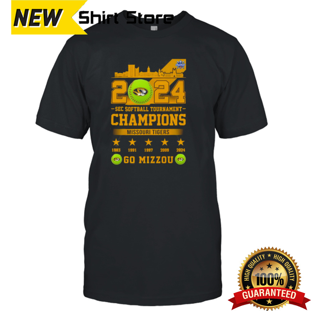 2024 SEC Softball Tournament Missouri Tigers Go Tigers CHampions Go Mizzou shirt