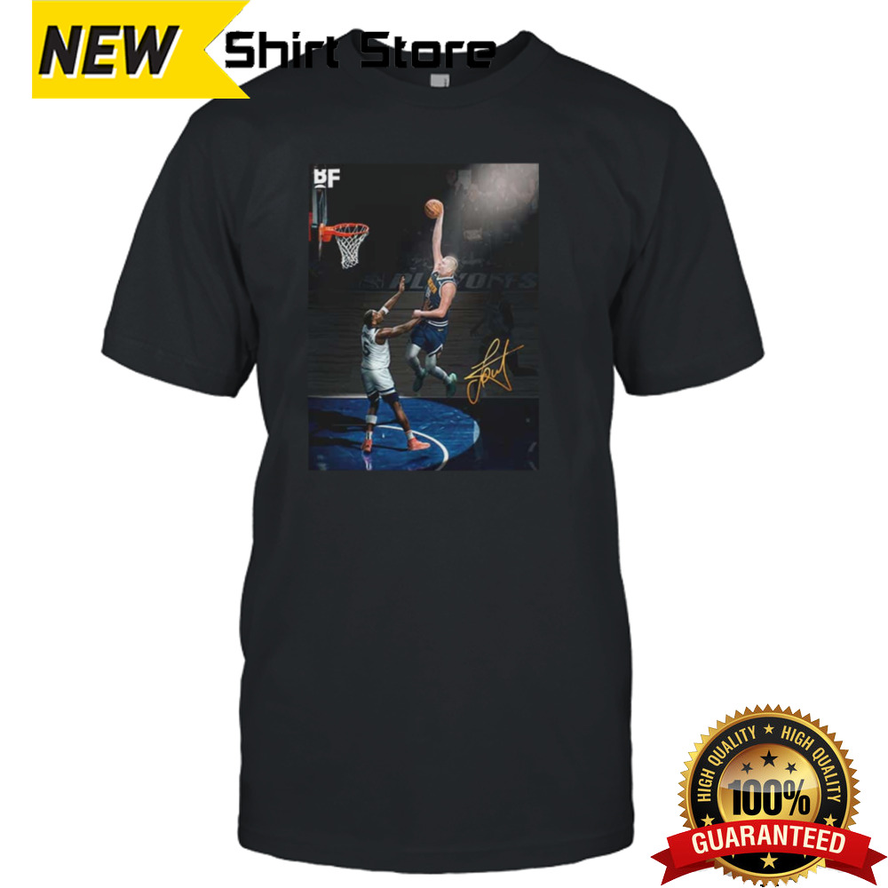 Best Moment Nikola Jokic Slam Dunk In Match Denver Nuggets vs Minnesota Timberwolves NBA 2024 Unisex T-Shirt