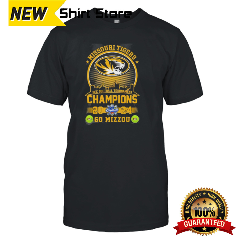 Missouri Tigers Champions 2024 SEC Softball Tournament Go Mizzou shirt