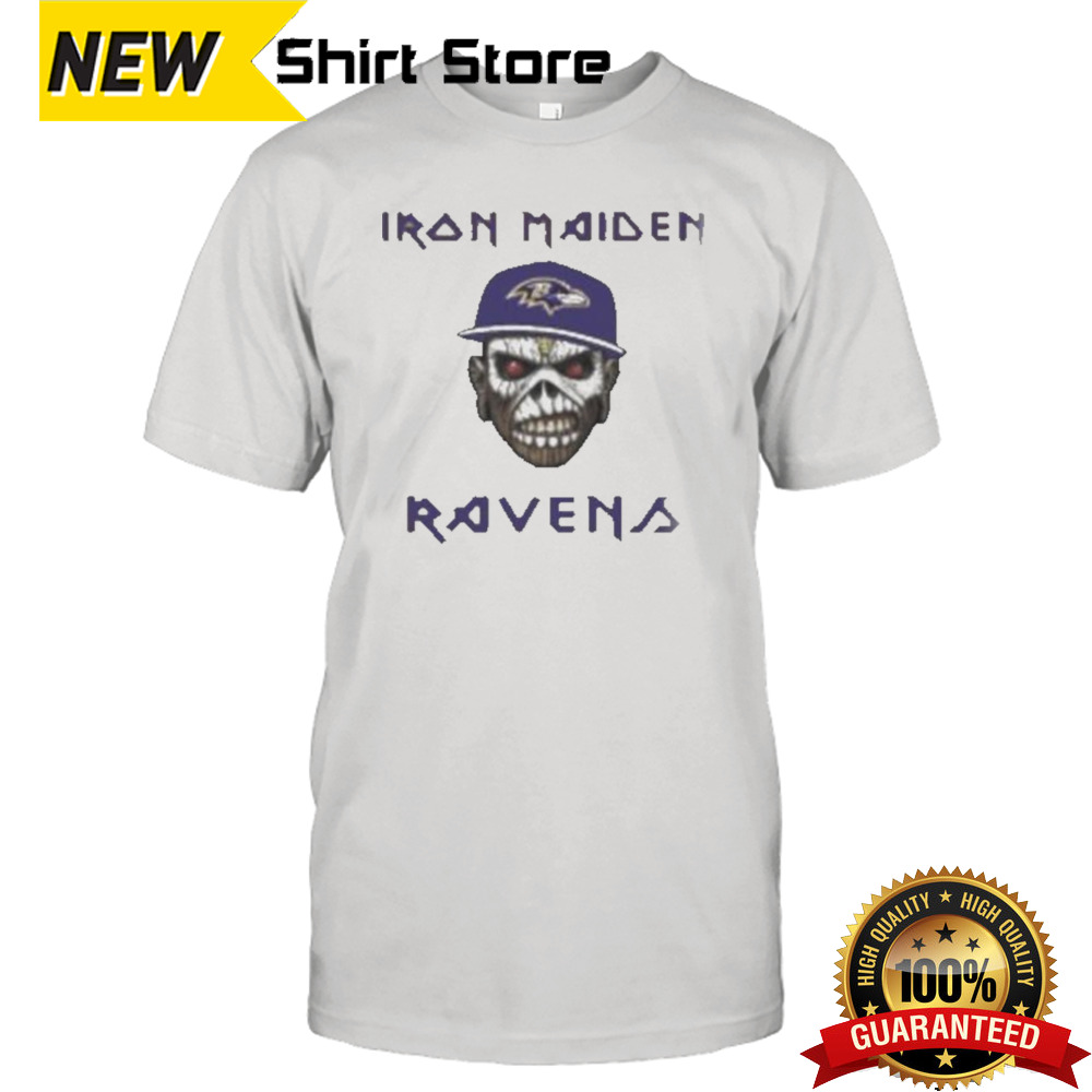 Baltimore Ravens Iron Maiden Rock Band Music Shirt