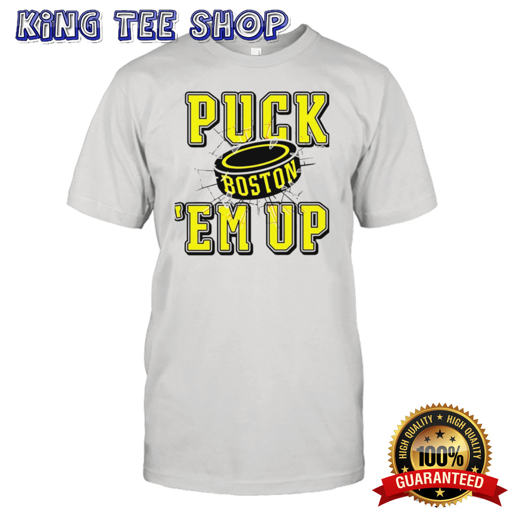 Boston Bruins Puck Em Up Tee