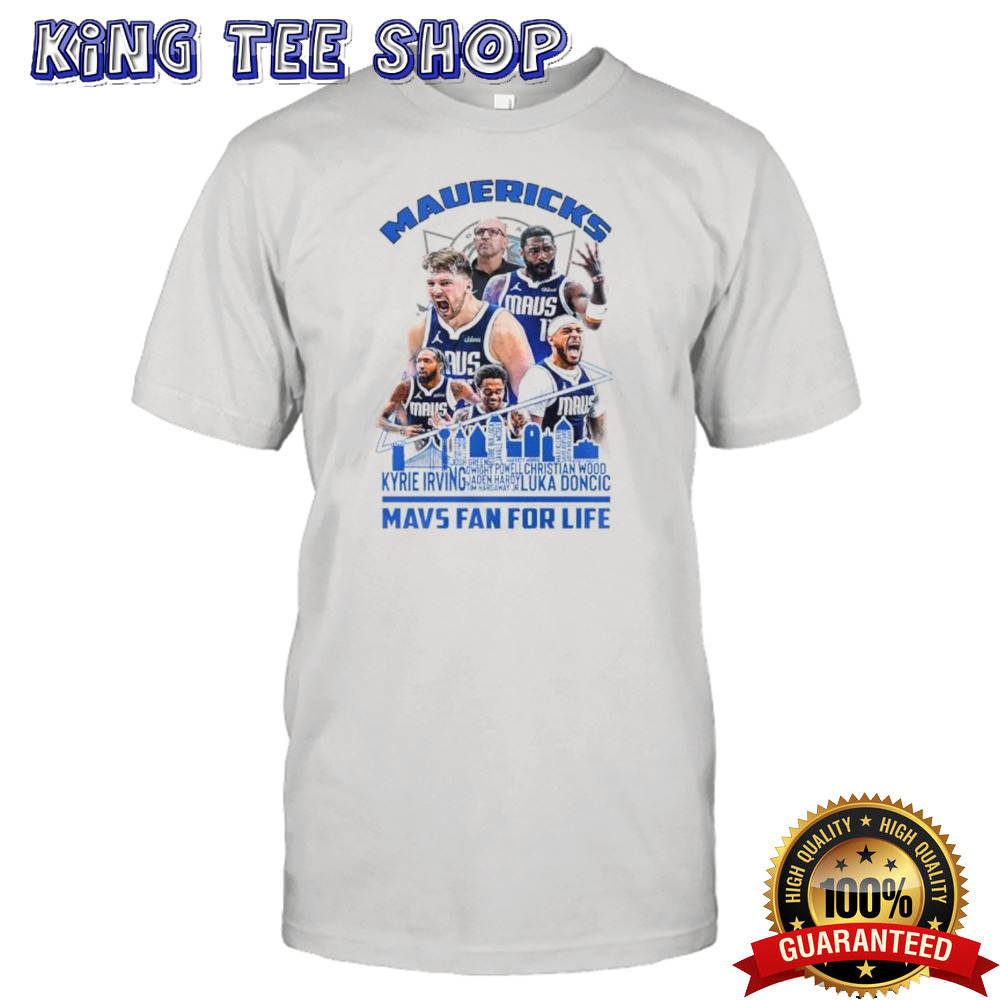 Dallas Mavericks Mavs Fan For Life Skyline NBA Playoffs Tee