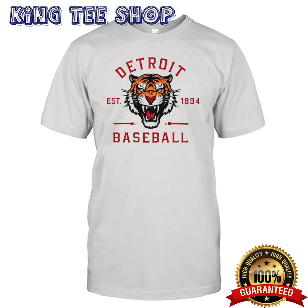 Detroit Baseball 1894 Tiger Head Tee