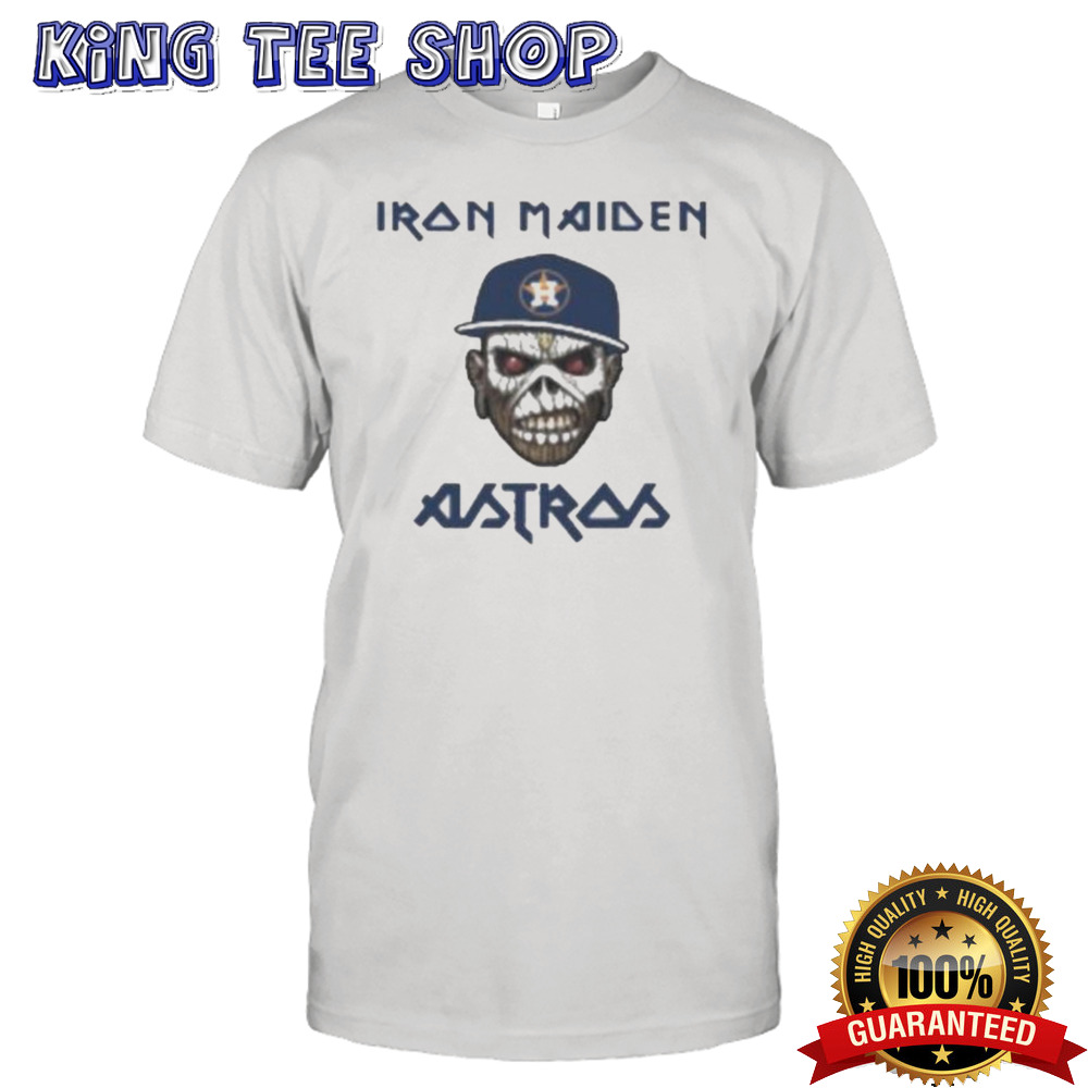 Houston Astros Iron Maiden Rock Band Music Tee