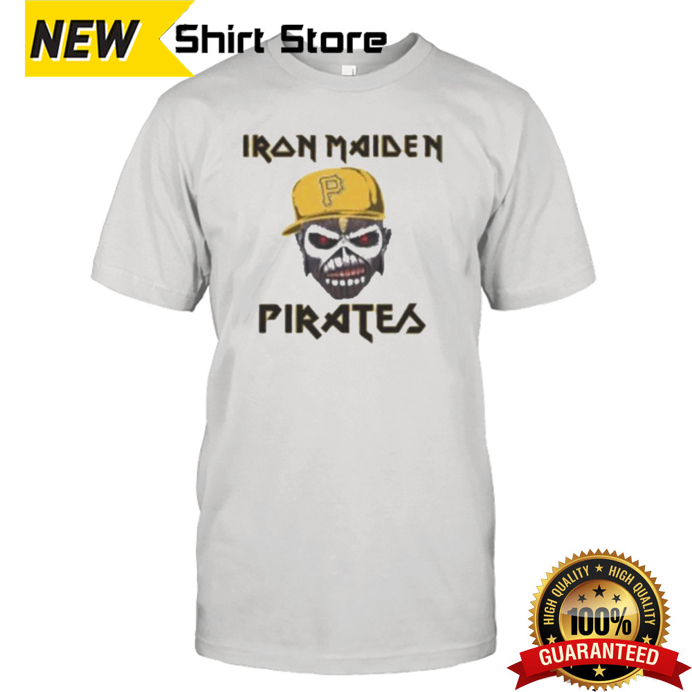 MLB Pittsburgh Pirates Iron Maiden Rock Band Music Baseball Sports Shirt