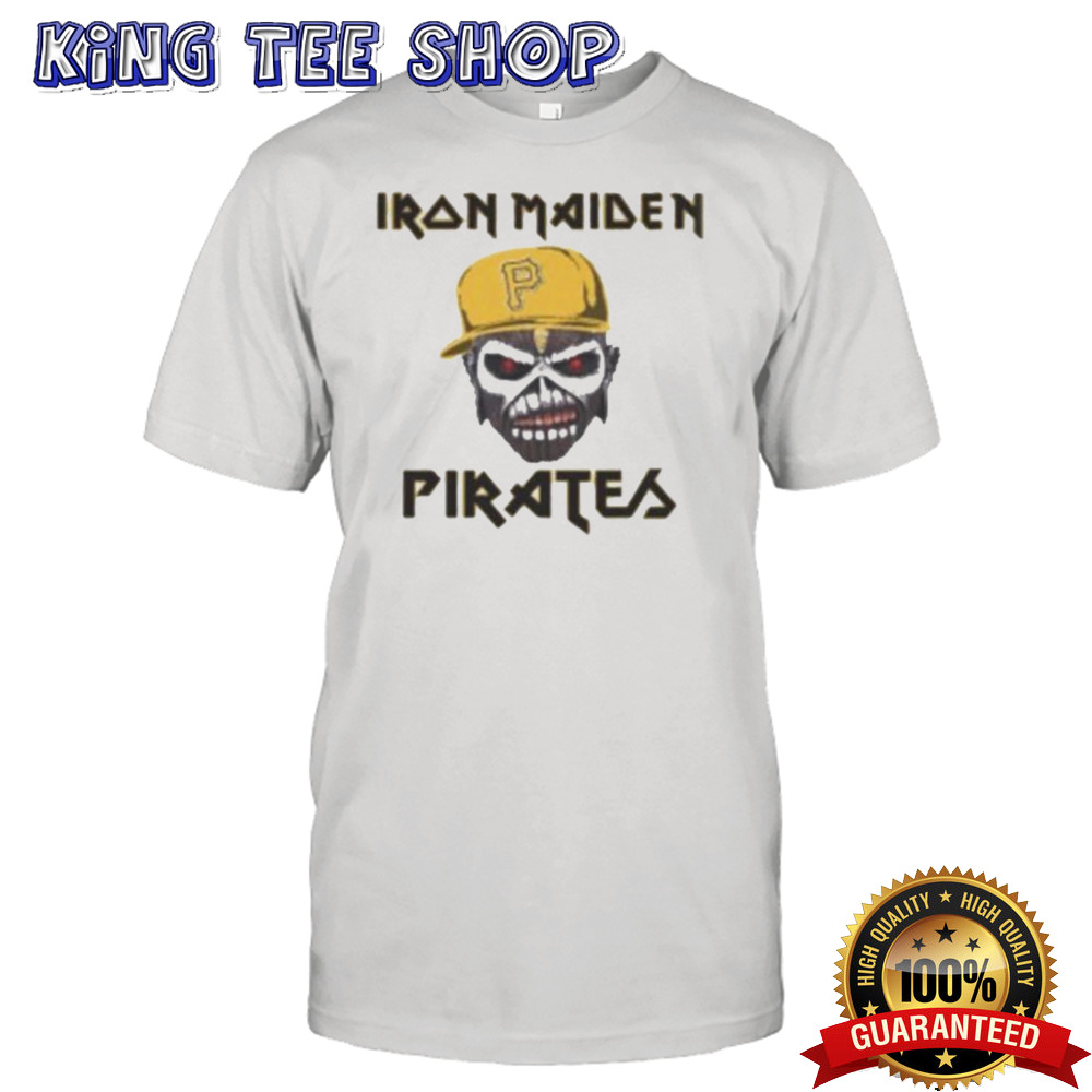 MLB Pittsburgh Pirates Iron Maiden Rock Band Music Baseball Sports Tee