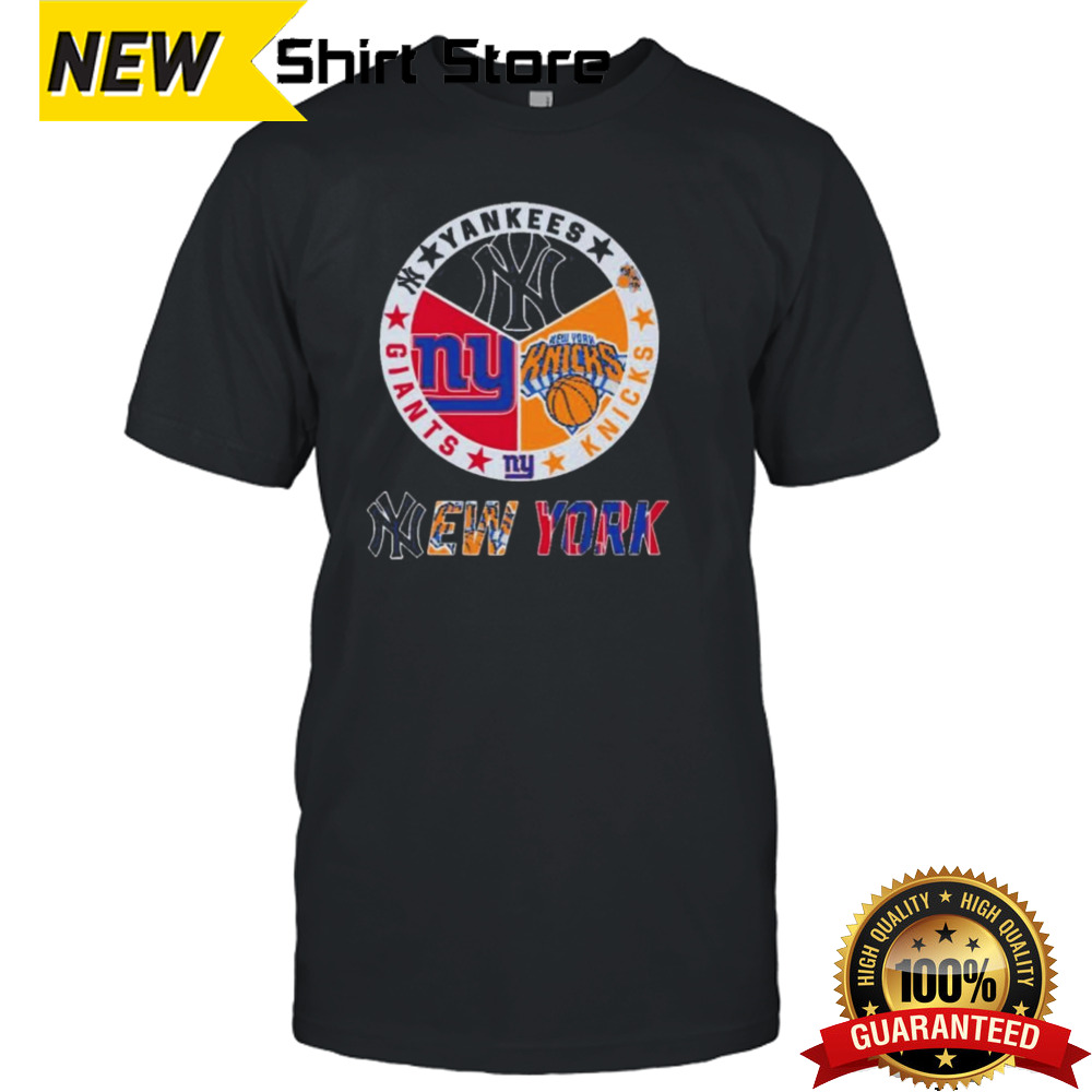 New York Sports Team Yankees, Knicks And Giants 2024 Logo shirt