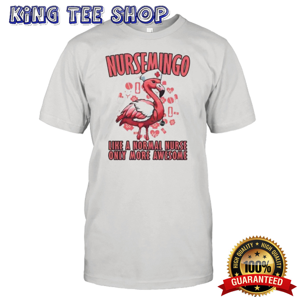 Nursemingo Nurse Flamingo Cute Nursing Tee
