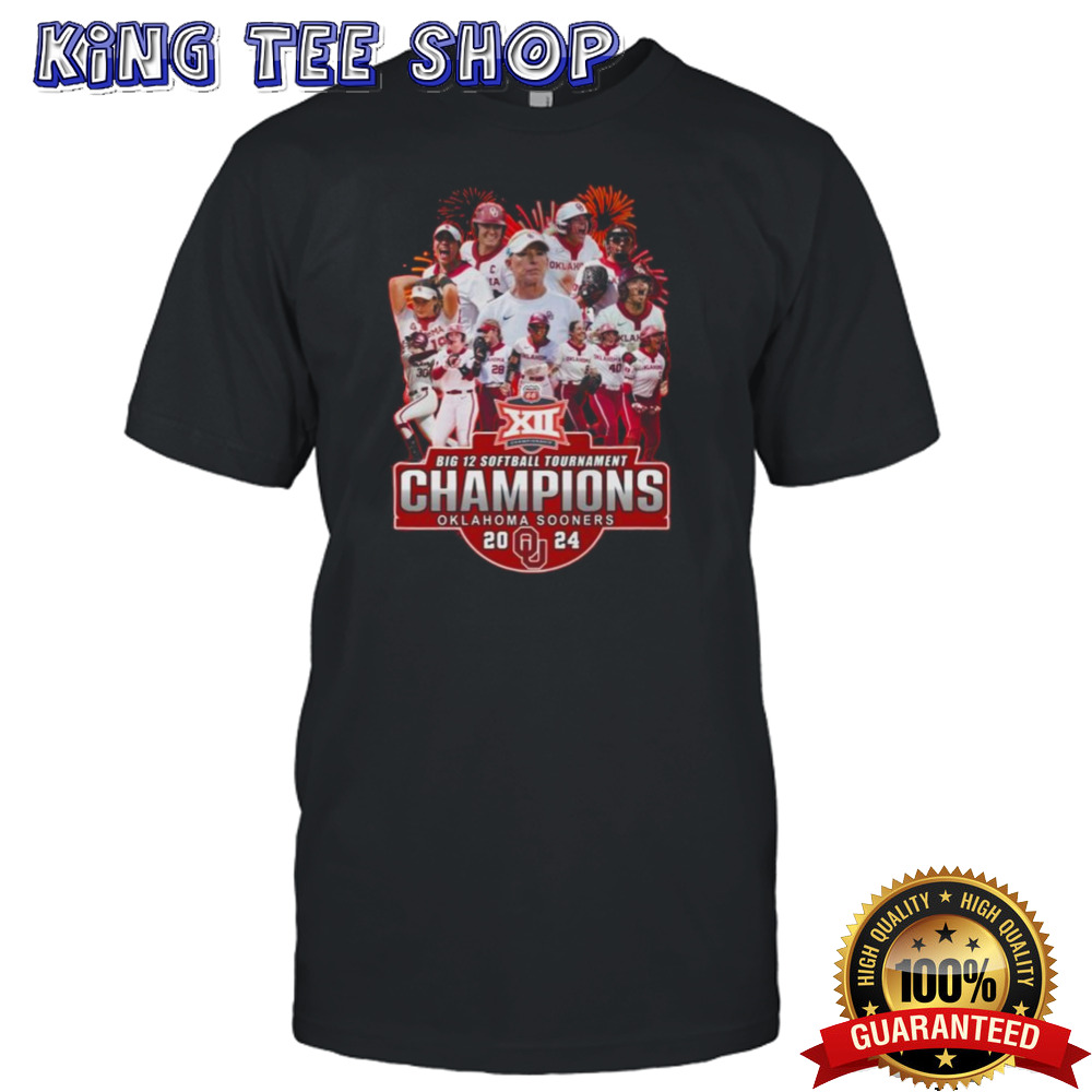 Oklahoma Sooners Big 12 Softball Tournament Champions 2024 Tee