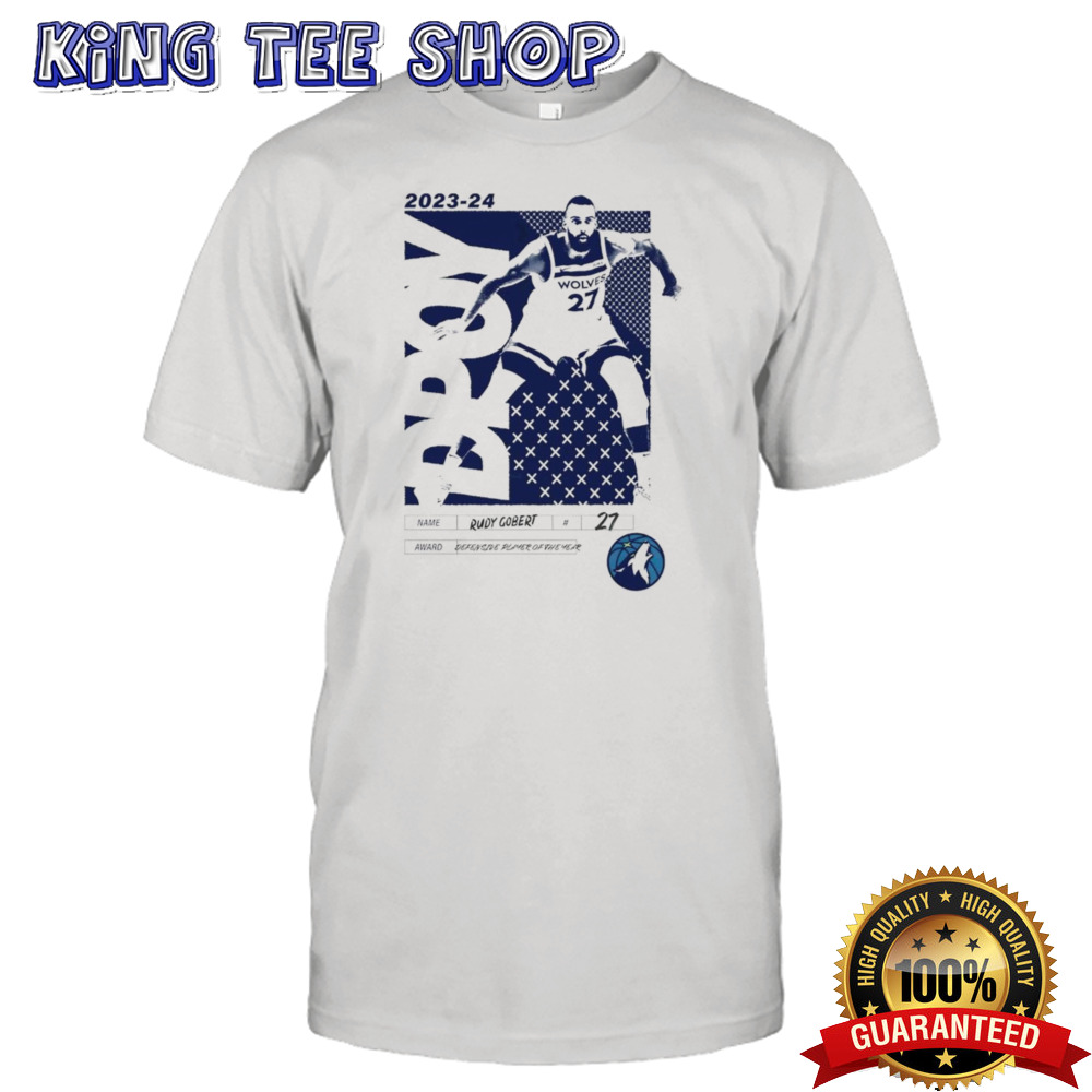 Rudy Gobert 2024 Defensive Player Of The Year Tee