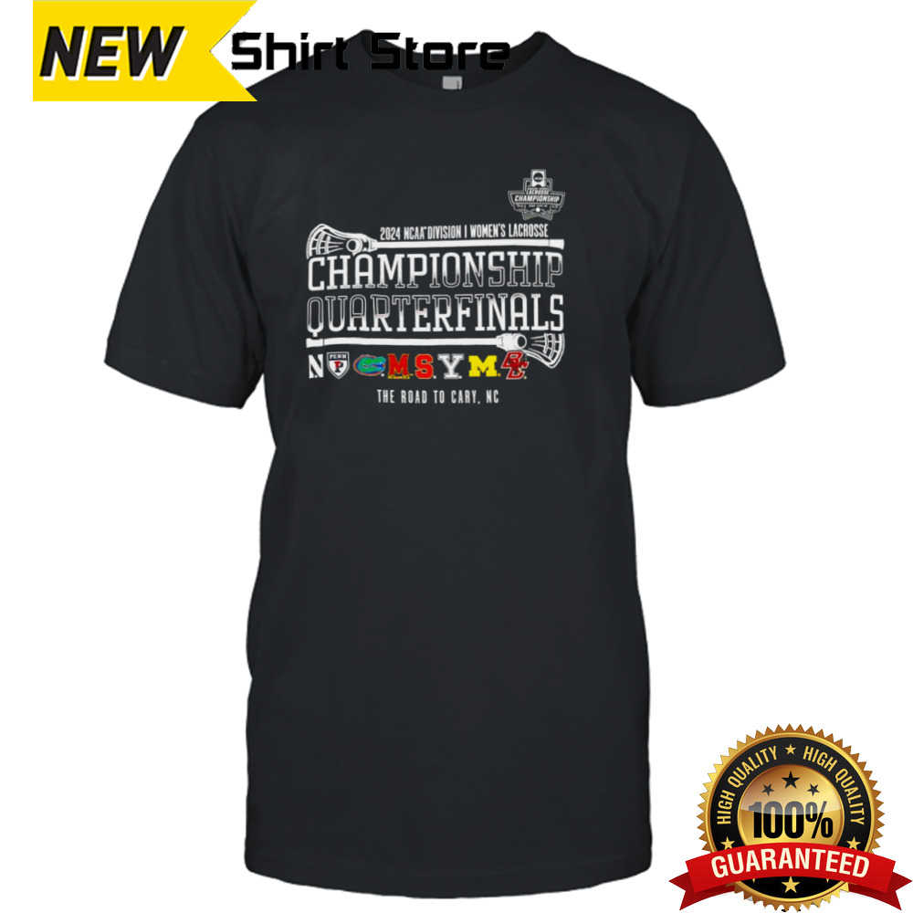 2024 NCAA Division II Men’s Lacrosse Championship Quarterfinal The Road To Cary NC shirt