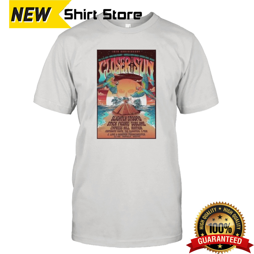 Closer To The Sun Mexico 2024 Dec 11-15 Riviera Maya Event Poster Shirt