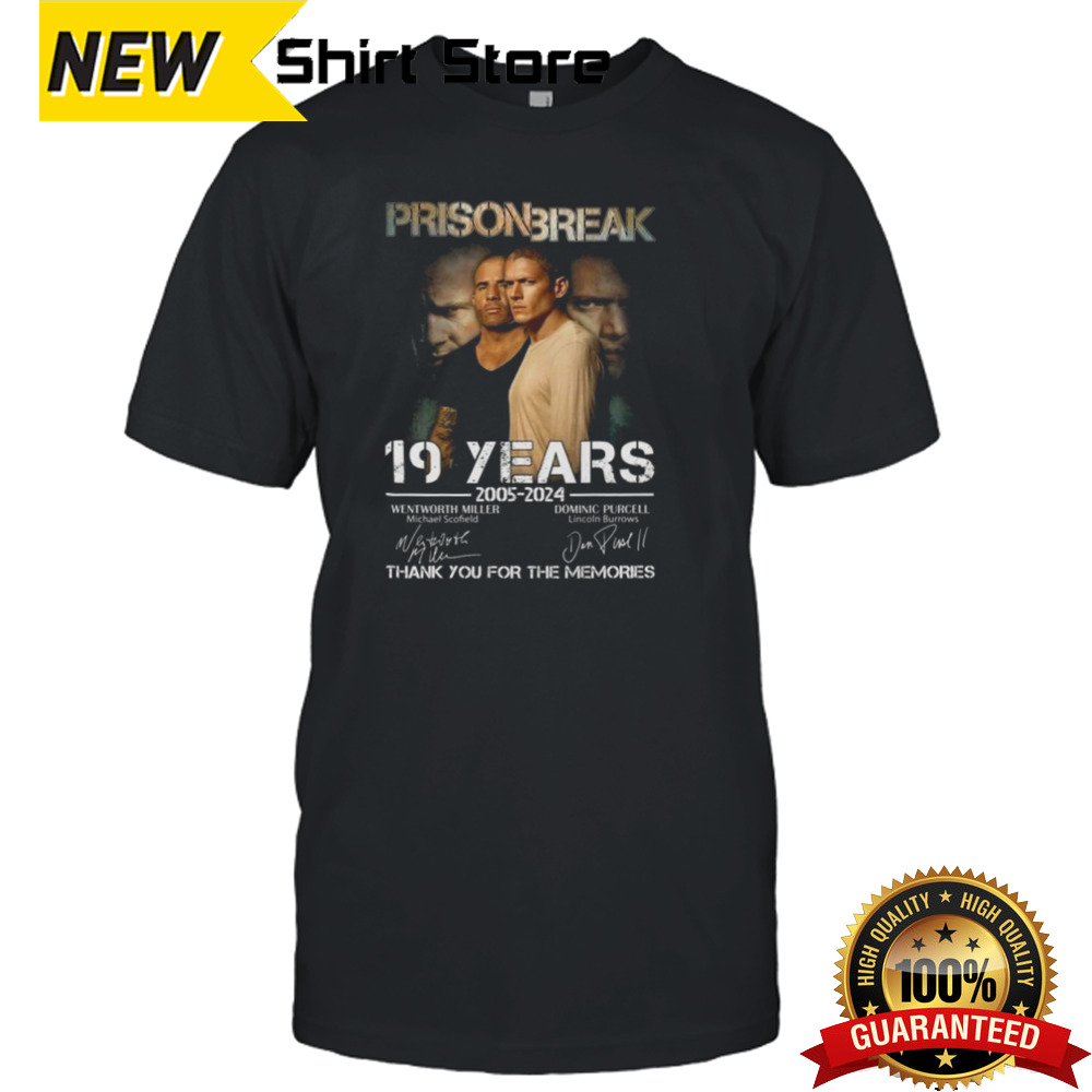 Prison Break 19 Years Of The Memories 2005-2024 Signatures Shirt