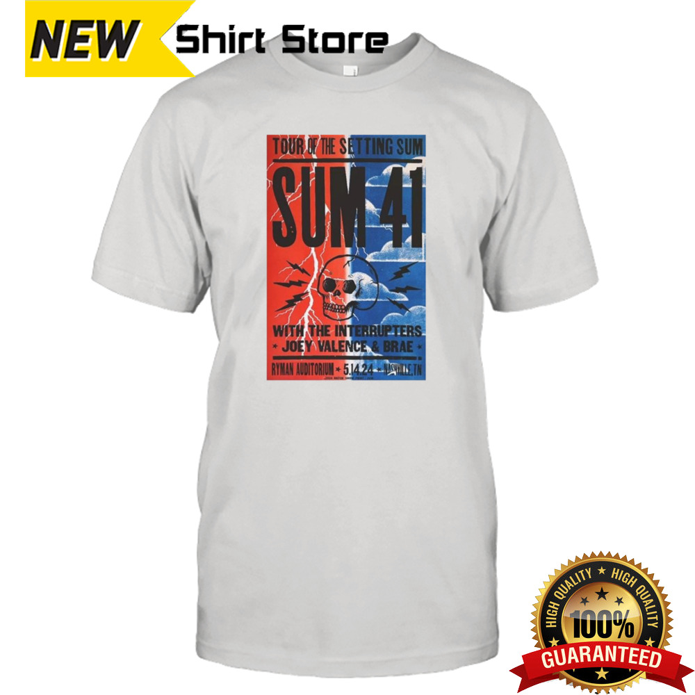 Sum 41 Nashville, Tn 2024 T-shirt