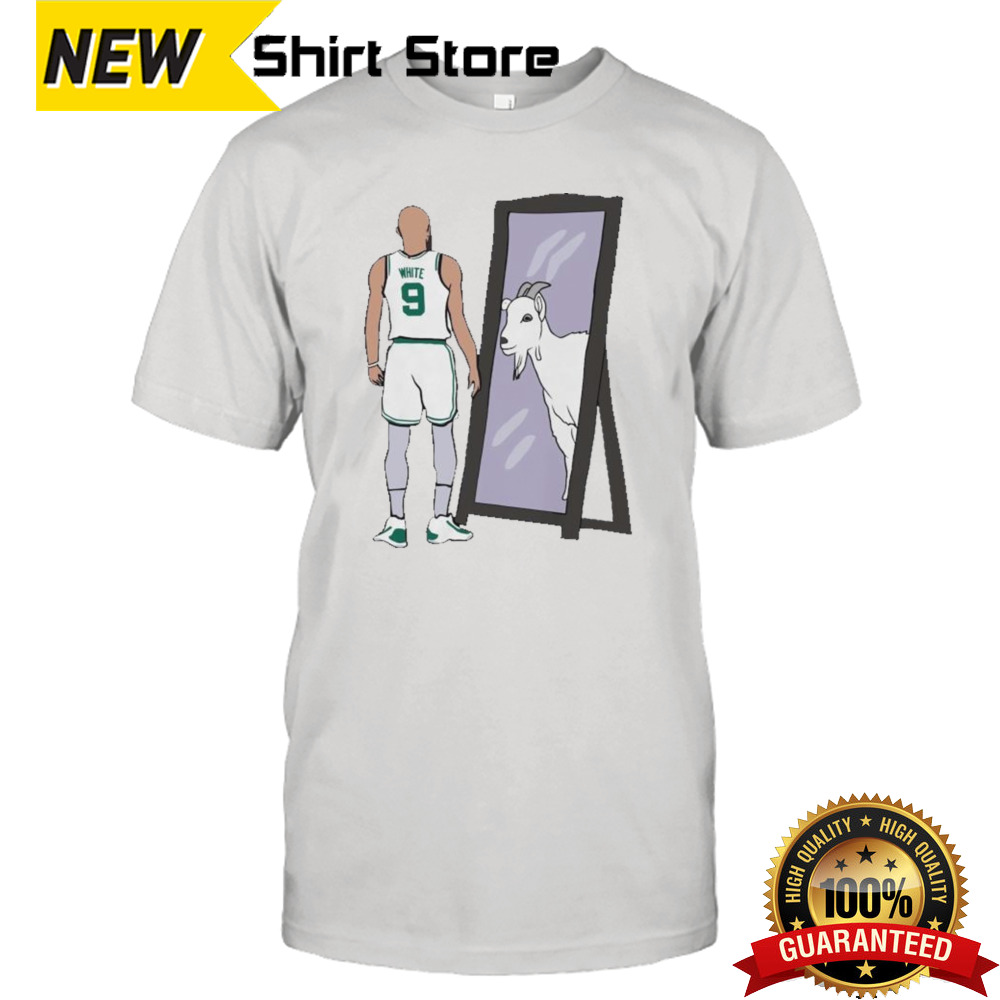 Derrick Richard White Mirror GOAT Boston Celtics Shirt