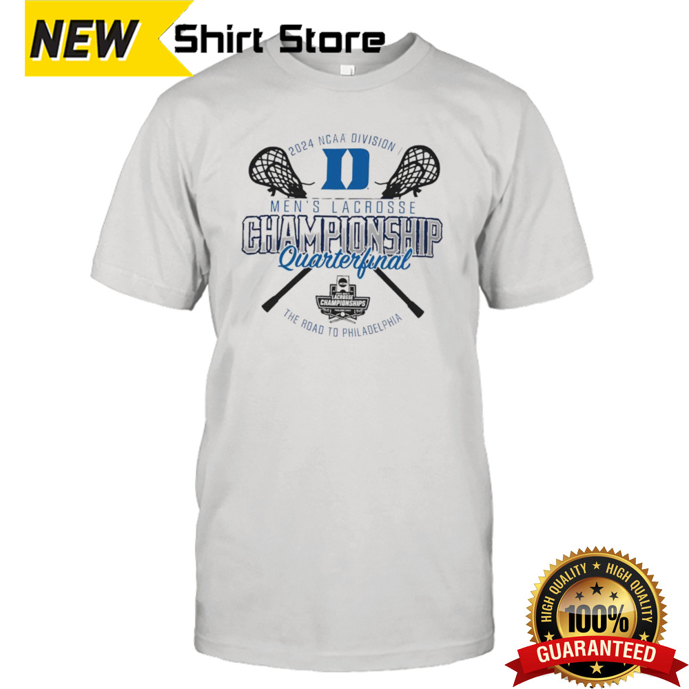 Duke Blue Devils 2024 NCAA Division I Men’s Lacrosse Championship Quarterfinal shirt