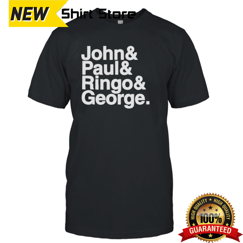 John Paul Ringo George shirt