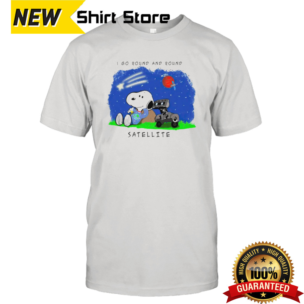 Snoopy I go round and round satellite shirt