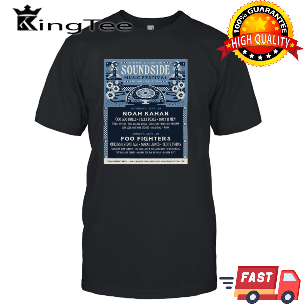 Soundside Music Festival 2024 Lineup Shirt