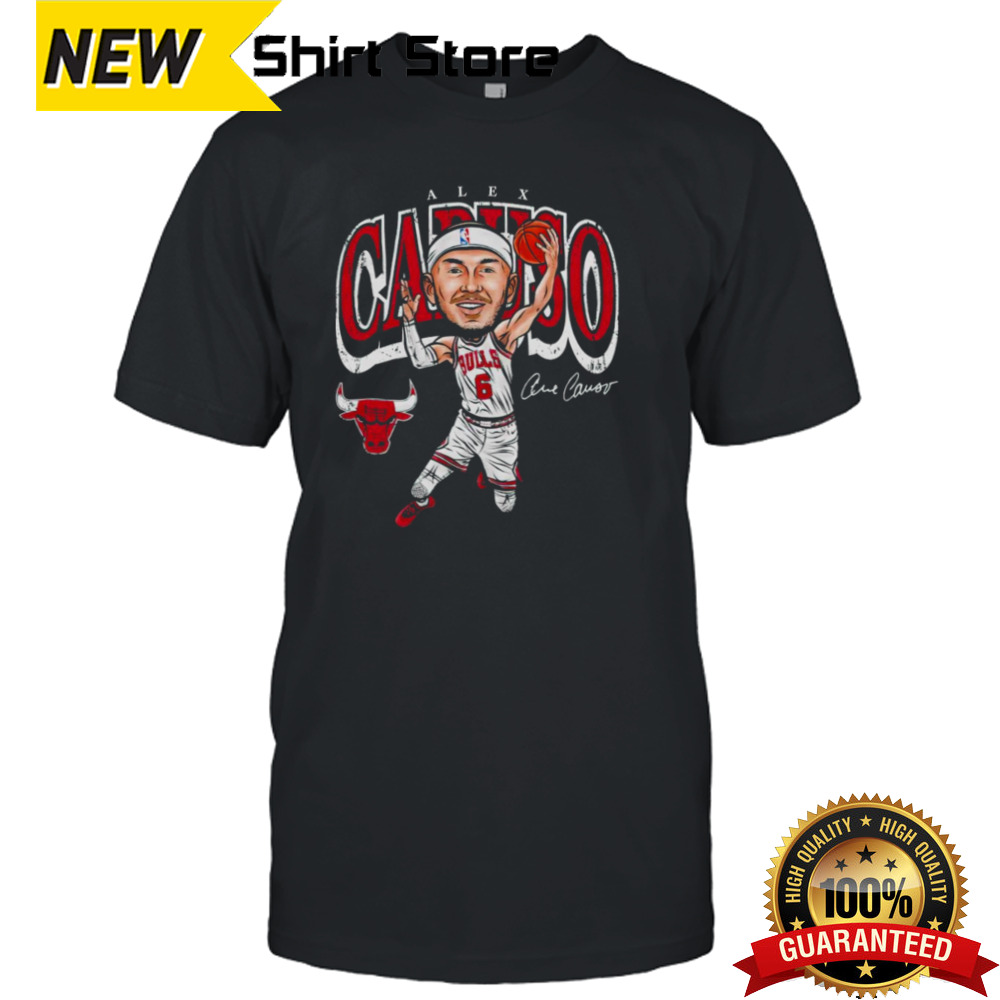 Alex Caruso Chicago Bulls cartoon shirt