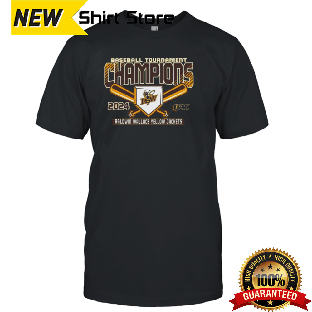 Baldwin Wallace University Baseball 2024 OAC Tournament Champions T-Shirt