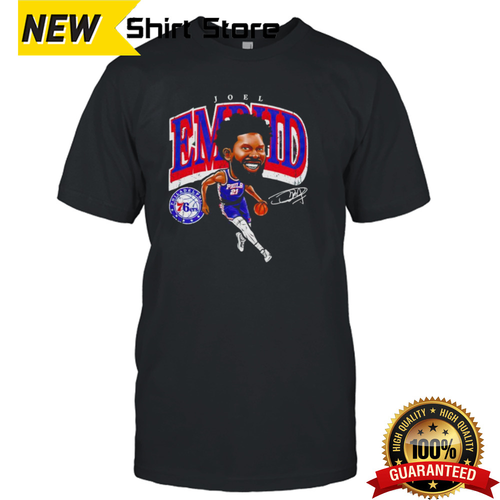 Joel Embiid Philadelphia 76ers cartoon shirt