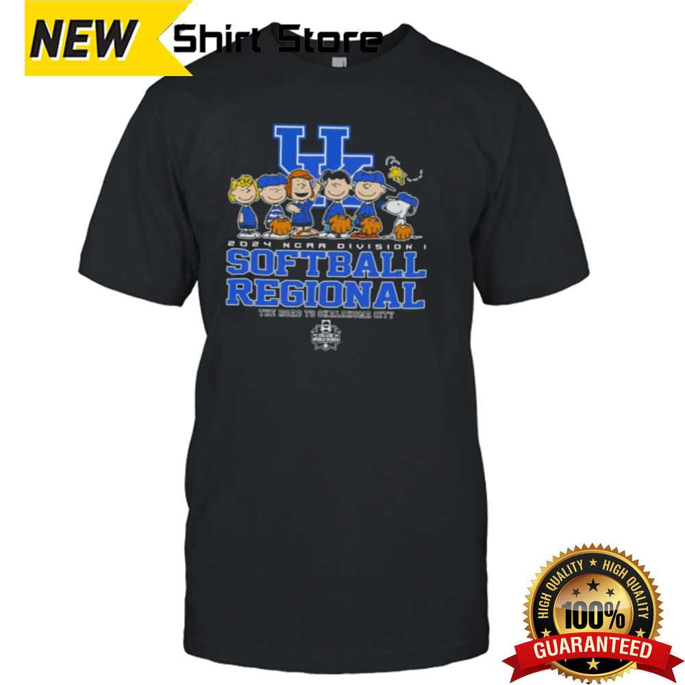 Peanuts Characters Kentucky Wildcats 2024 NCAA Division I Softball Regional shirt