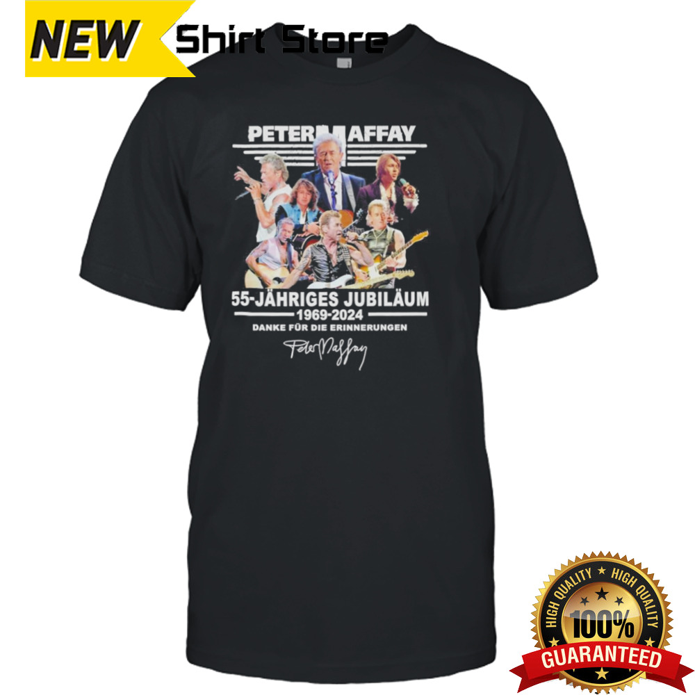 Peter Maffay 55 Jähriges Jubiläum 1969-2024 Danke Für Die Erinnerungen Signautre shirt