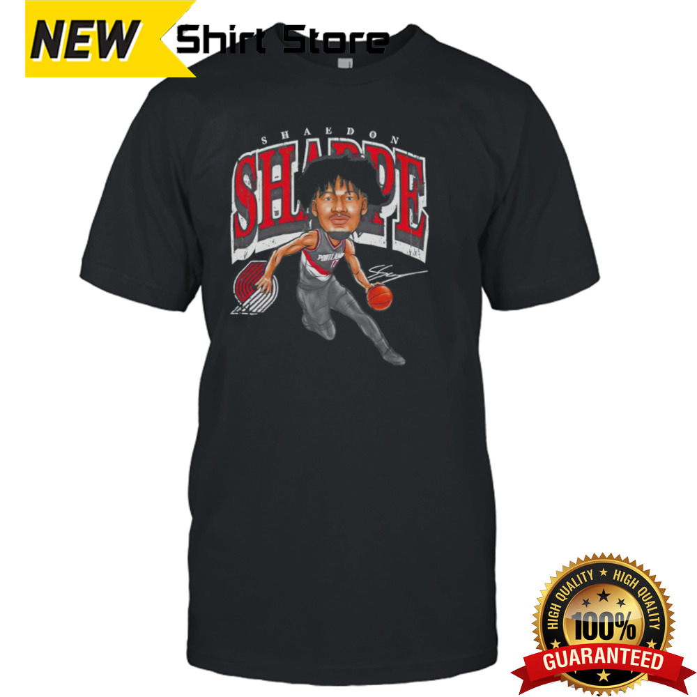 Shaedon Sharpe Portland Trail Blazers cartoon shirt