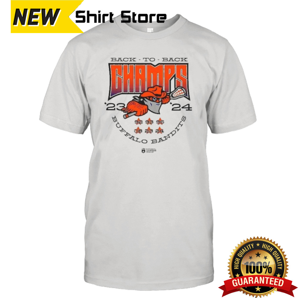 Back-To-Back ’23 ’24 NLL Cup Champions Buffalo Bandits Shirt