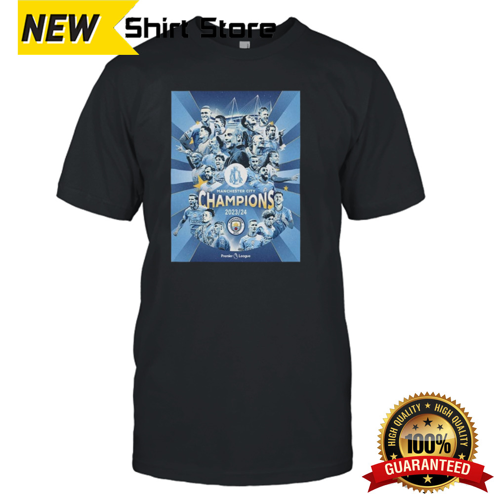 Congrats Manchester City Champions Premier League 2023-2024 Man City Champions T-Shirt