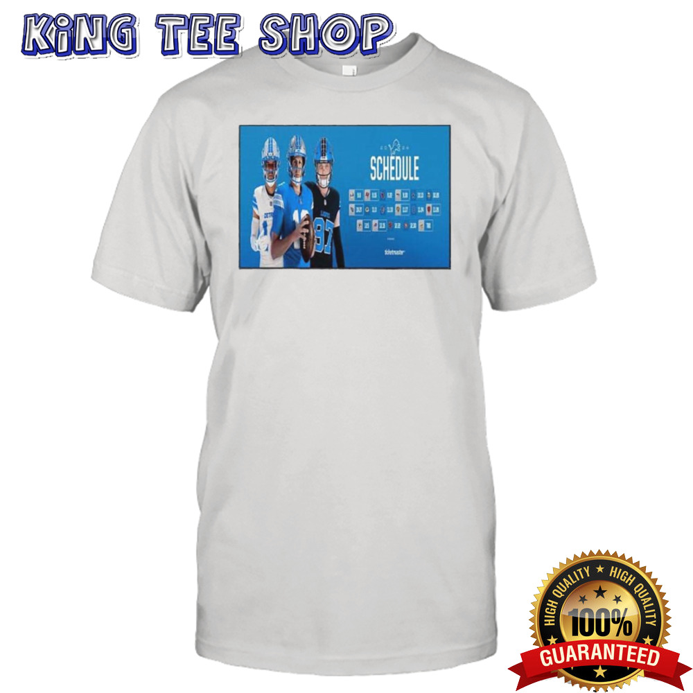 Detroit Lions Announced Their New Season NFL 2024 Poster T-Shirt