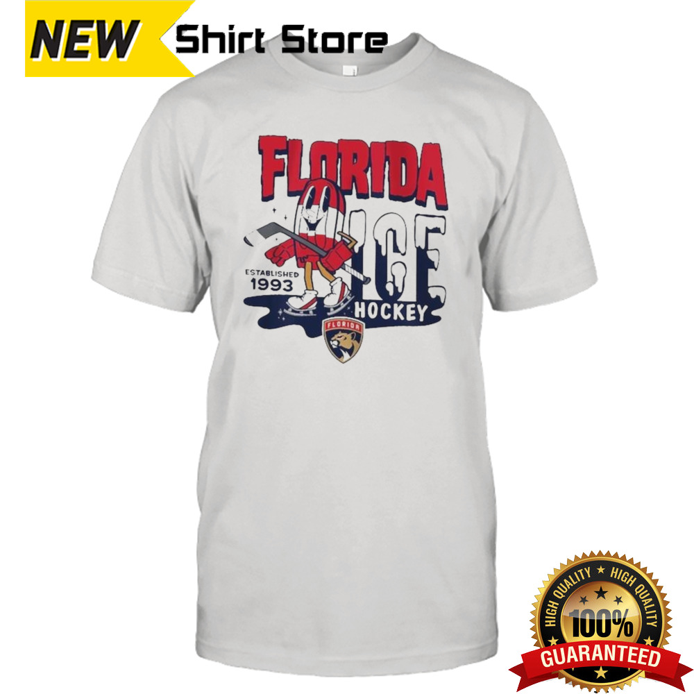 Florida Panthers Mitchell & Ness Gray Popsicle Shirt