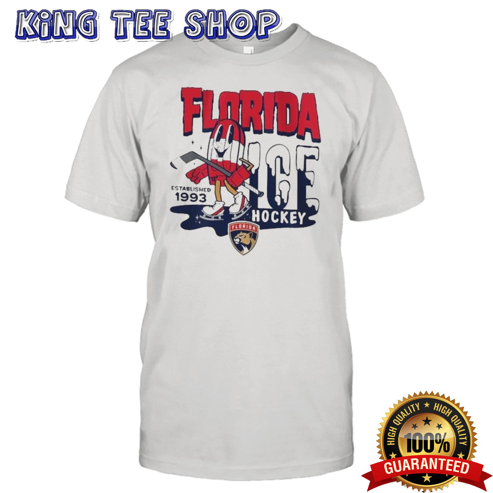 Florida Panthers Mitchell & Ness Gray Popsicle Shirt
