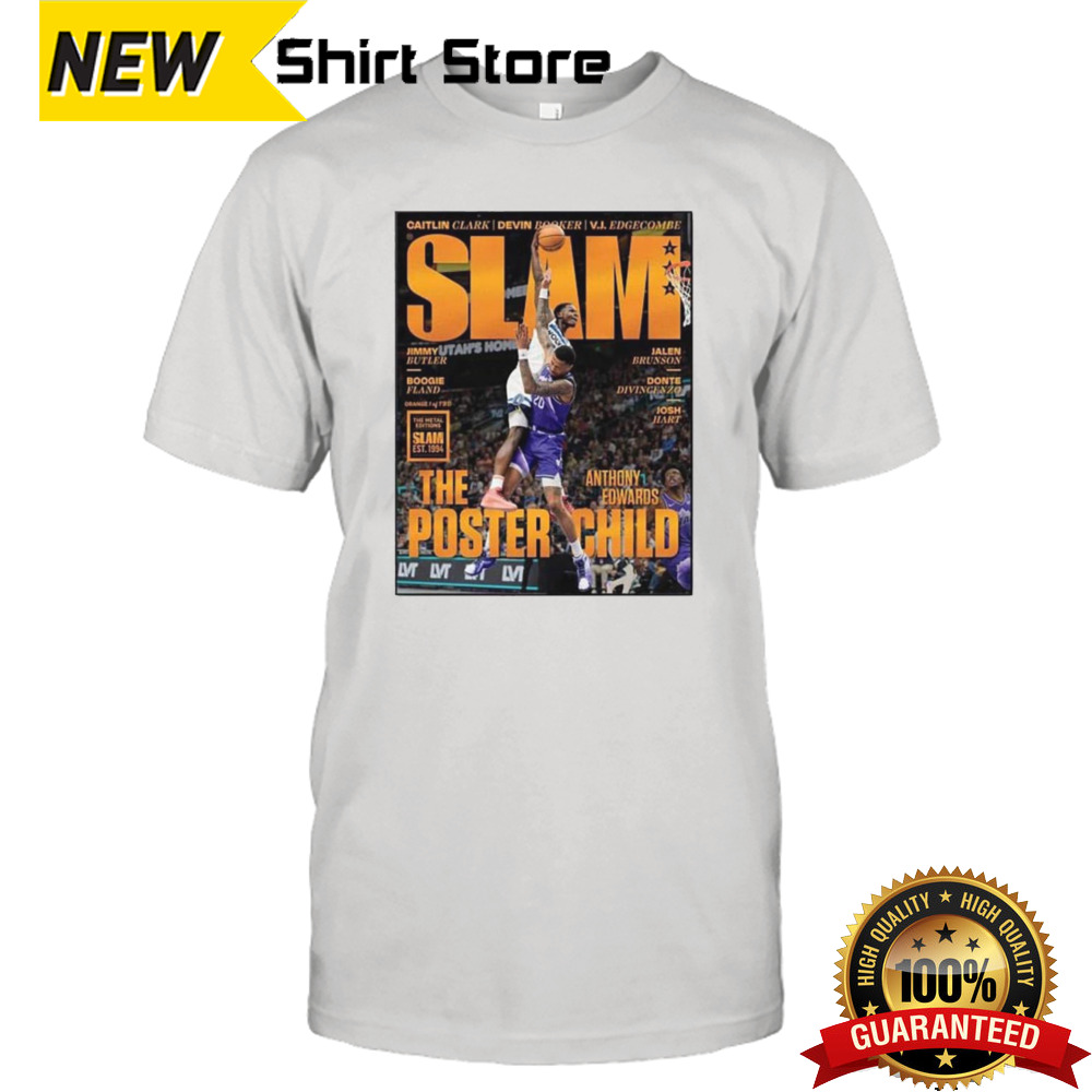 Iconic Dunk Moment Ant On The Cover Of Slam Online Orange Metal Poster T-Shirt