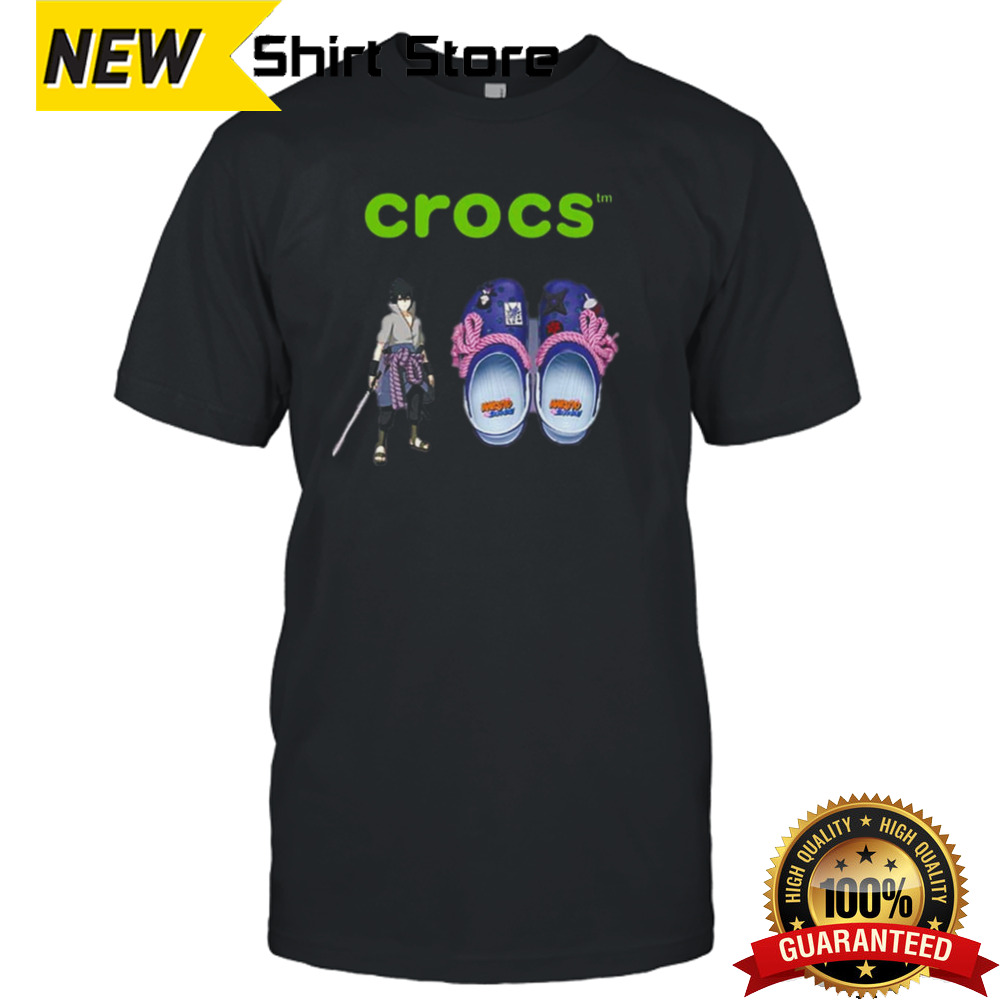 Naruto X Crocs Clog Sasuke Releasing June 6th 2024 Unisex T-Shirt