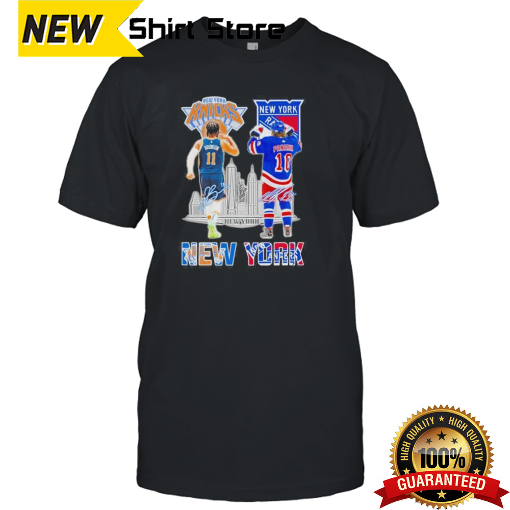 New York City Artemi Panarin New York Rangers And Jalen Brunson New York Knicks Signatures shirt