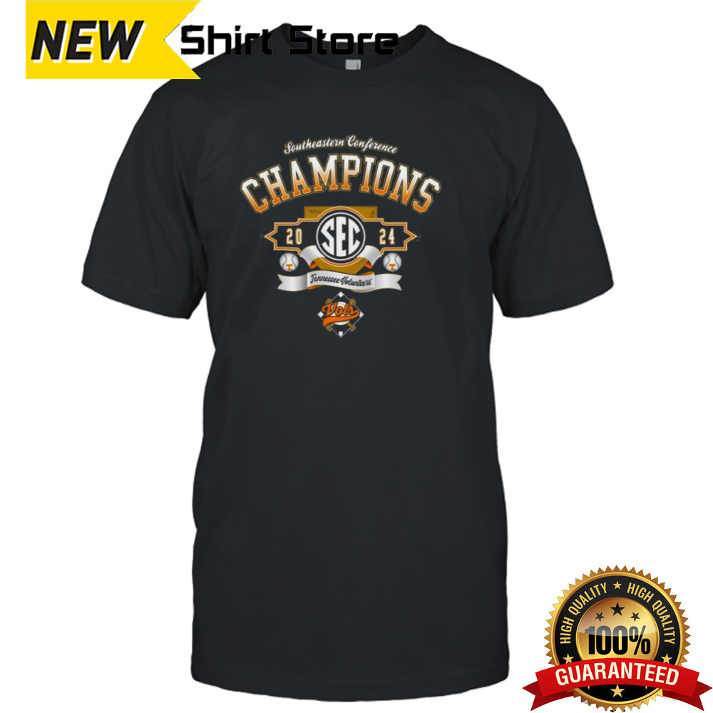 Tennessee Volunteers 2024 Sec Baseball Southeastern Conference Champions Vintage T-shirt