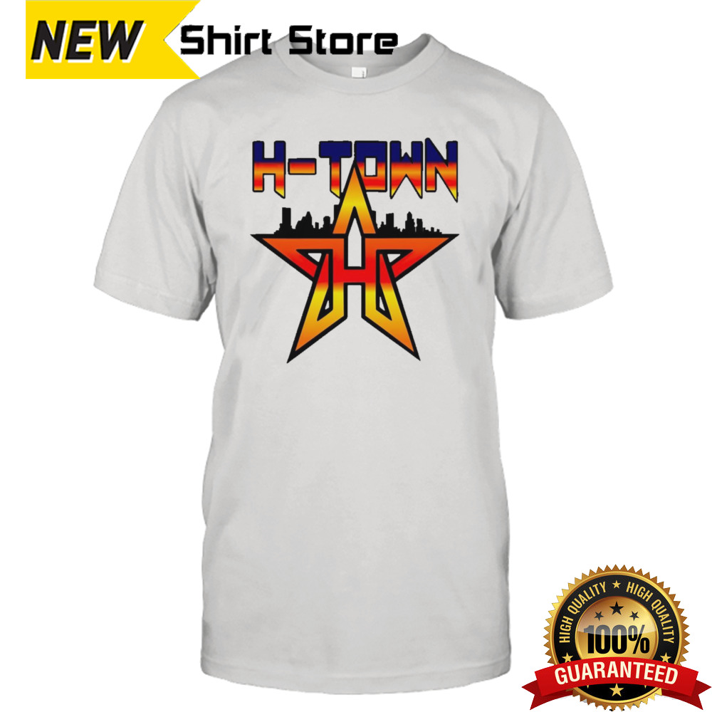 Houston Astros Skyline H Town Baseball shirt