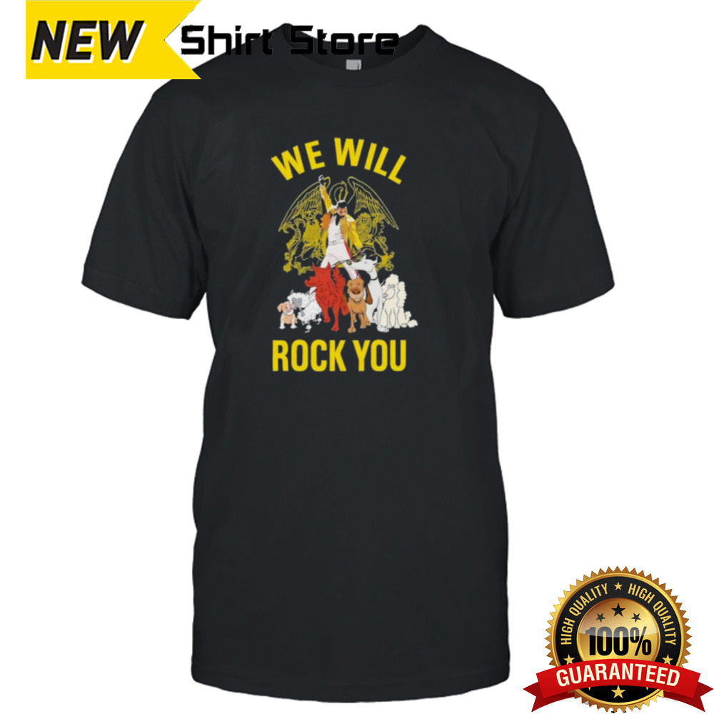 Official Freddie Mercury We Will Rock You Animal Shirt