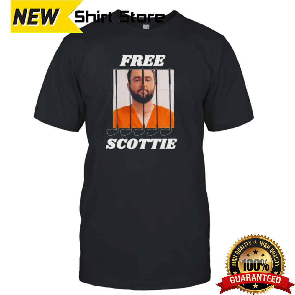 Official Free Scottie Golfer Mugshot Scottie Scheffler Shirt