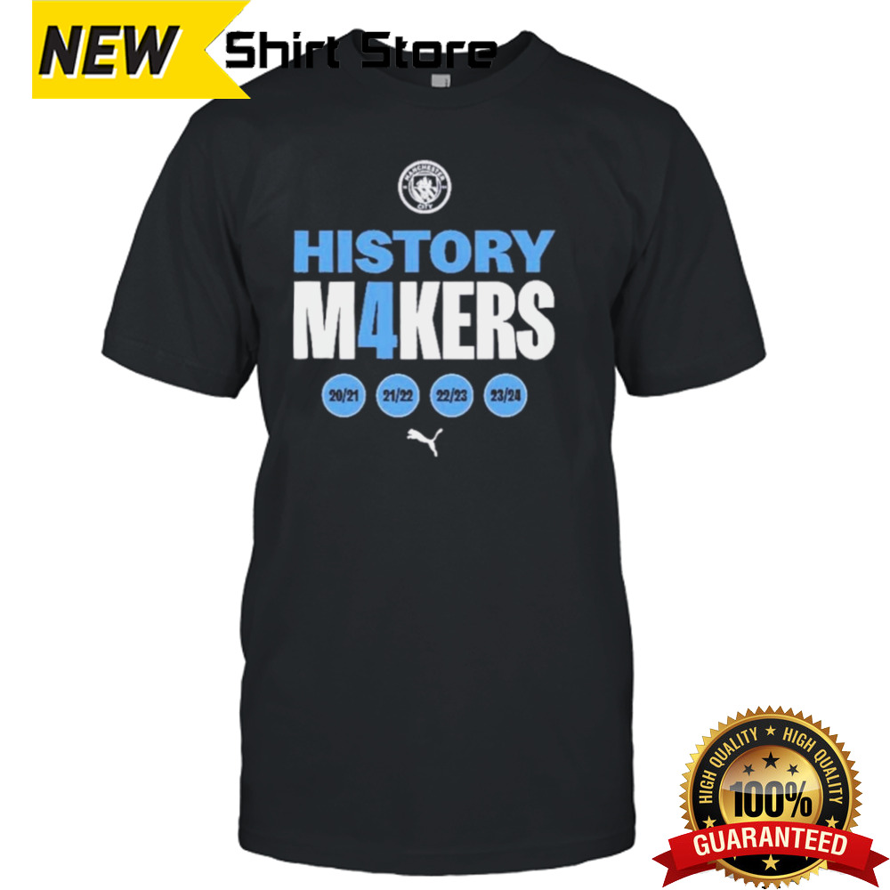 Official Manchester City EPL Winner History M4KERS Shirt