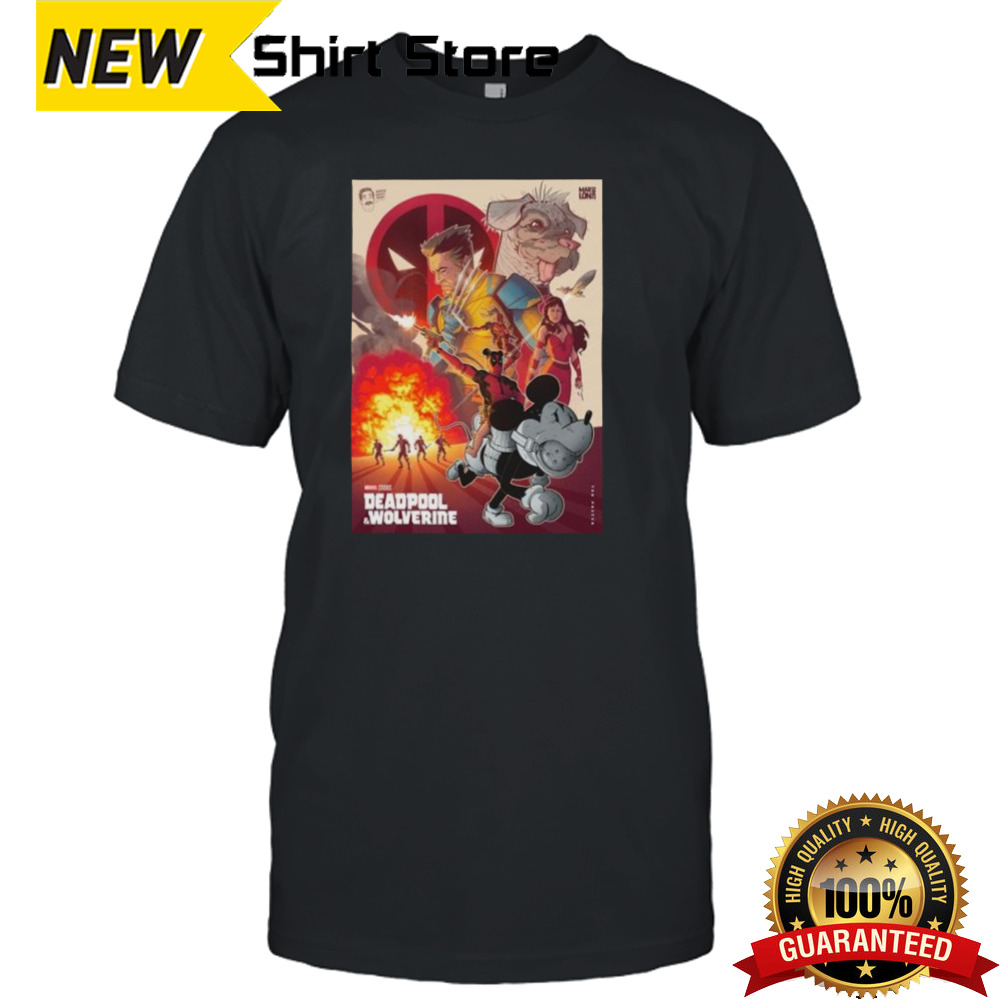 Official Marvel Studios Deadpool & Wolverine Poster Shirt