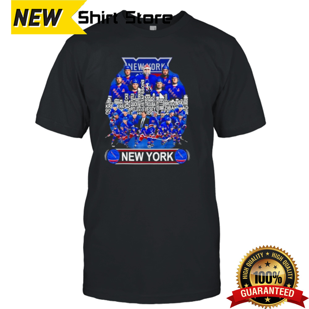 Official New York Rangers Skyline Players Name 2024 Playoffs Shirt