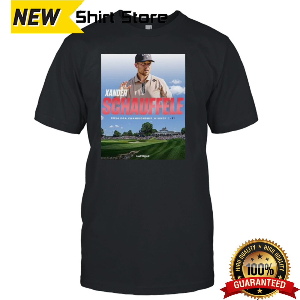 Official Xander Schauffele 2024 PGA Championship Winner Poster Shirt