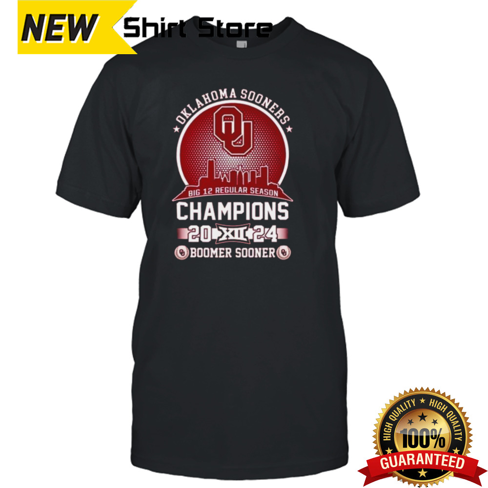 Oklahoma Sooners Baseball 2024 Champions Boomer Sooner Skyline T-shirt