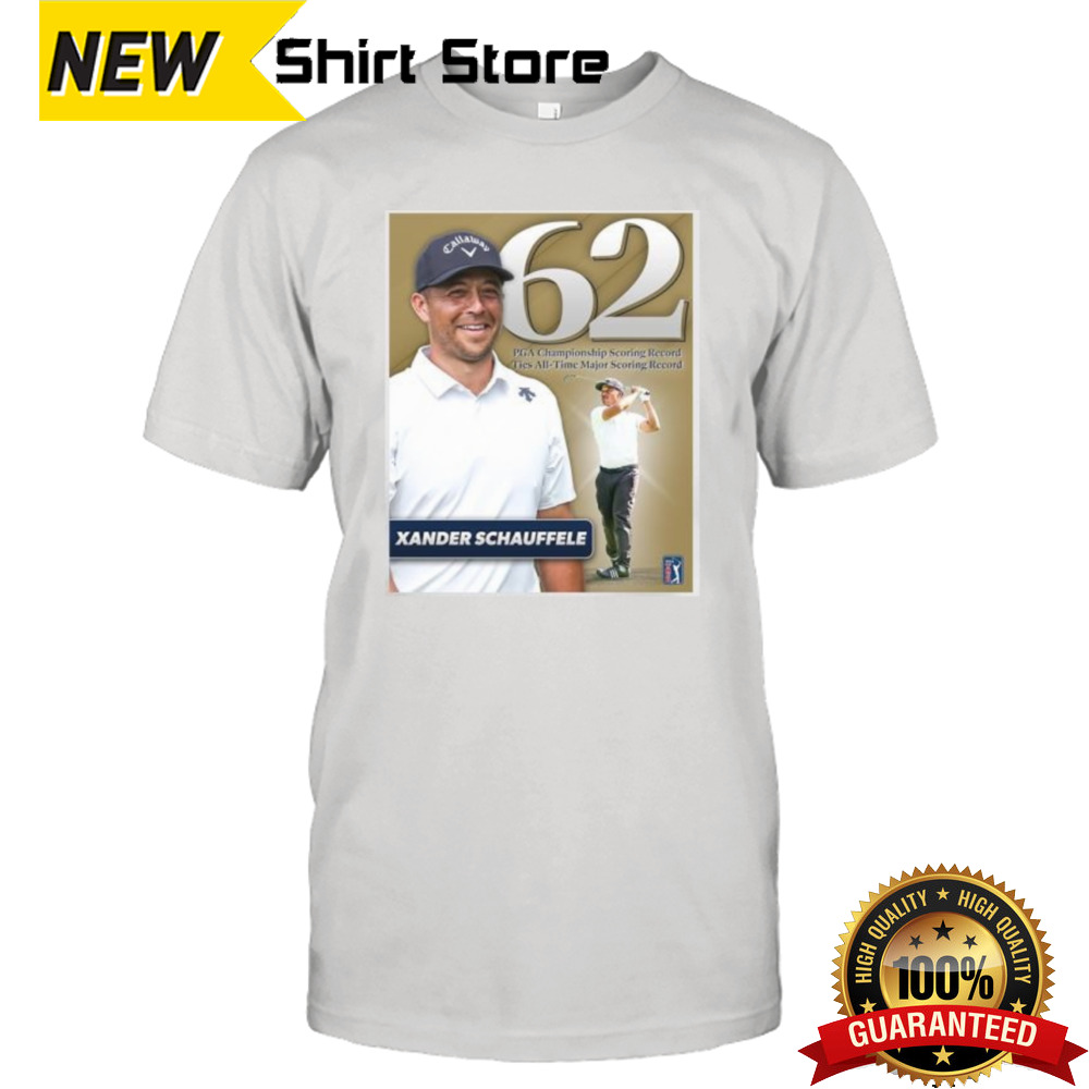 Schauffele Xander 62 PGA Championship Scoring Record Shirt