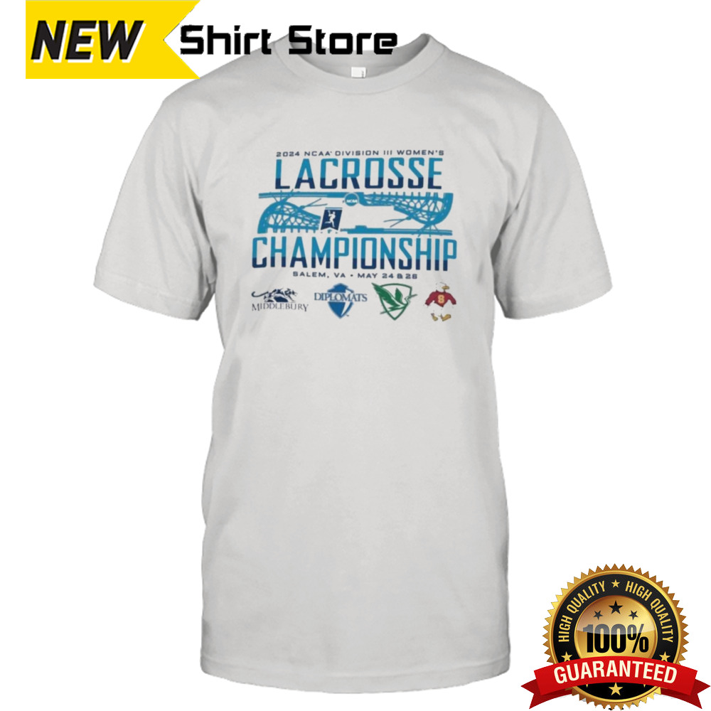 Official Salem, VA 2024 NCAA Division III Women’s Lacrosse Championship Shirt